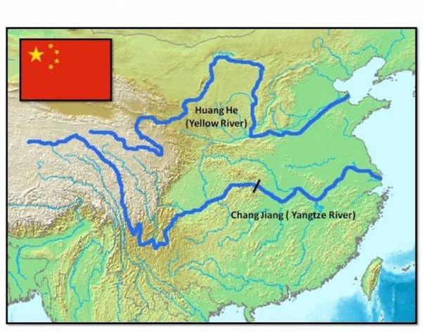 A good example of this is the name 黄河 (Huánghé), or “Yellow River”